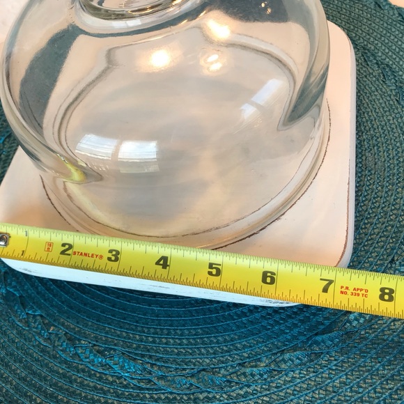 🌸SWEET SHABBY CHIC COVERED CHEESE PLATE🌸 - Picture 5 of 7